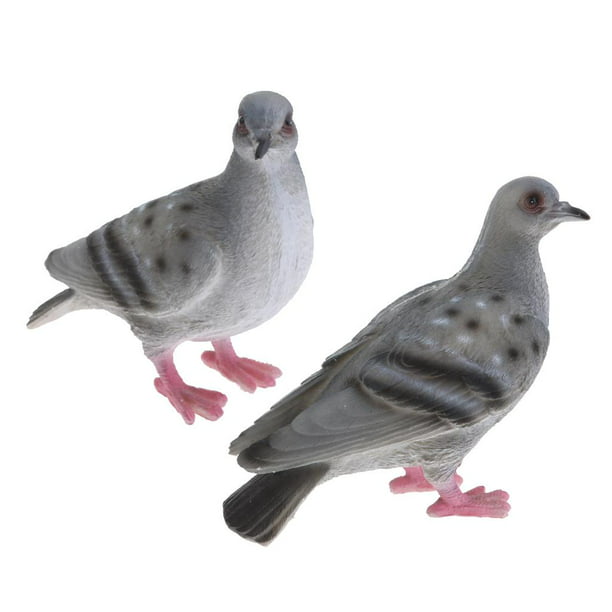 Garden Ornament Resin Artificial Bird Patio Decor Lifelike Dove Sculptures 